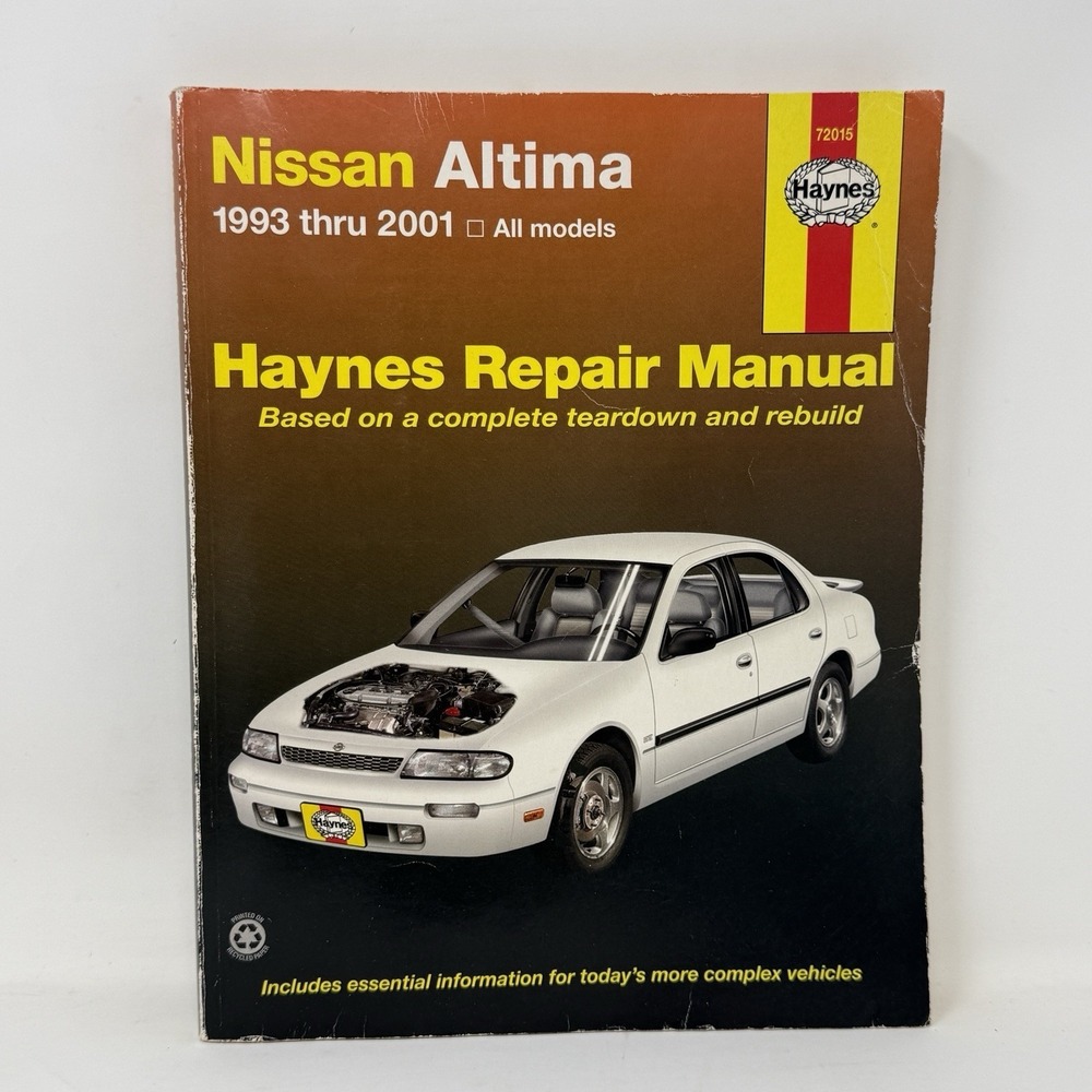 Nissan Altima 1993-2001 All Models Haynes Repair Manual 72015 Teardown Rebuild